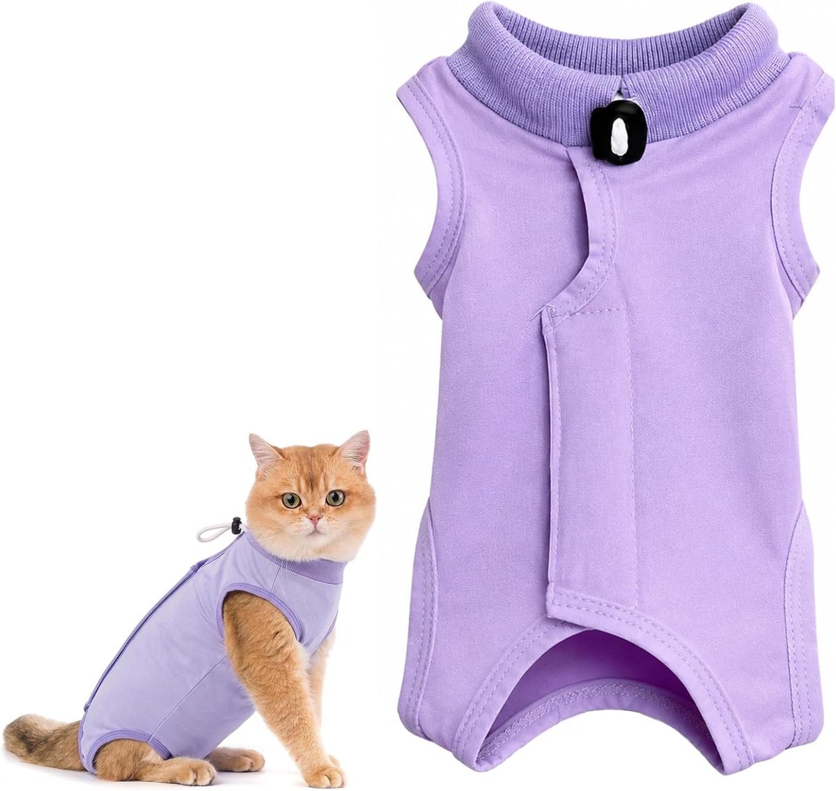 1x Katten Romper na Operatie Anti-Lek Beschermpak Maat S