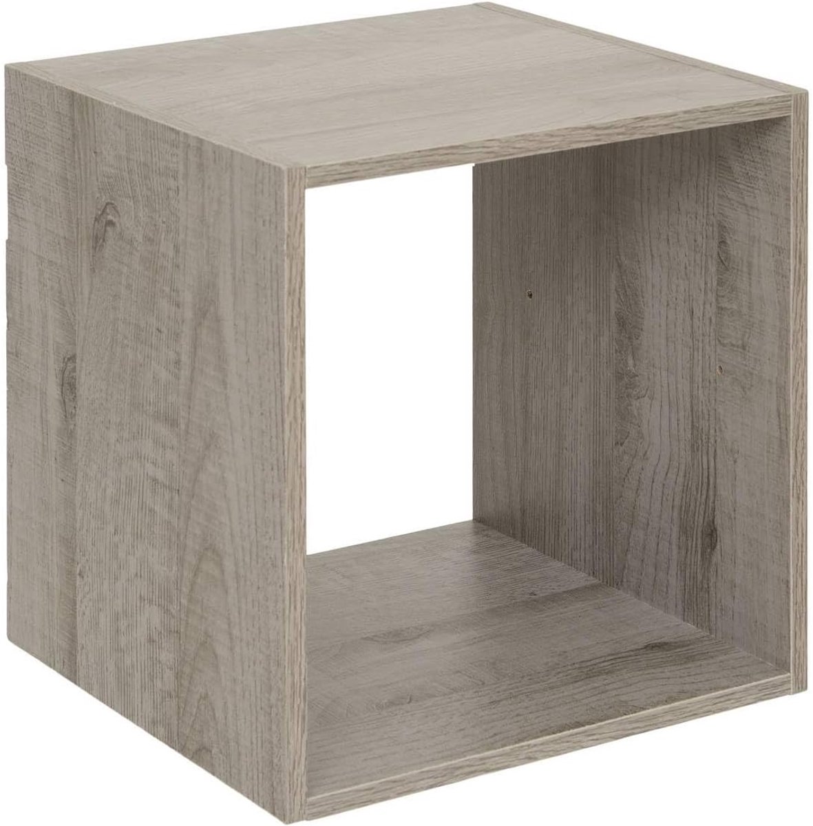 Rek 1 Case – L 34,4 x D 32 x H 34,4 cm – hout – grijs