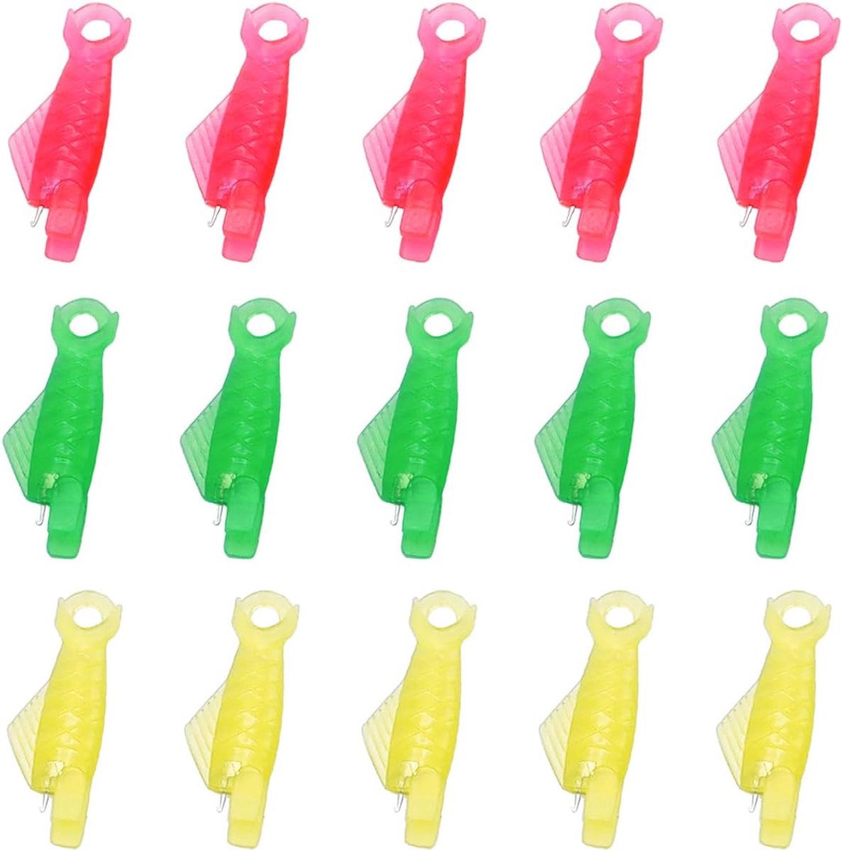 15 stuks naaldinrijgers, plastic inrijgers, gereedschap voor handnaaien, borduren, kralen, kleding repareren, doe-het-zelf knutselen