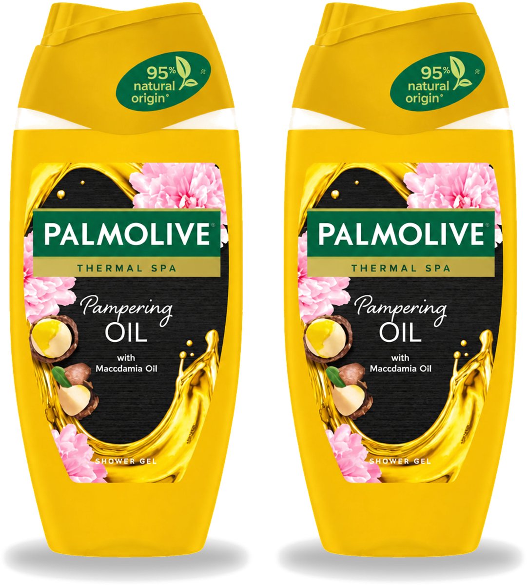 2 x Palmolive - Thermal Spa - Douchegel - Pampering Oil - Macadamia - 250 ml - Bulkverpakking - 2 stuks