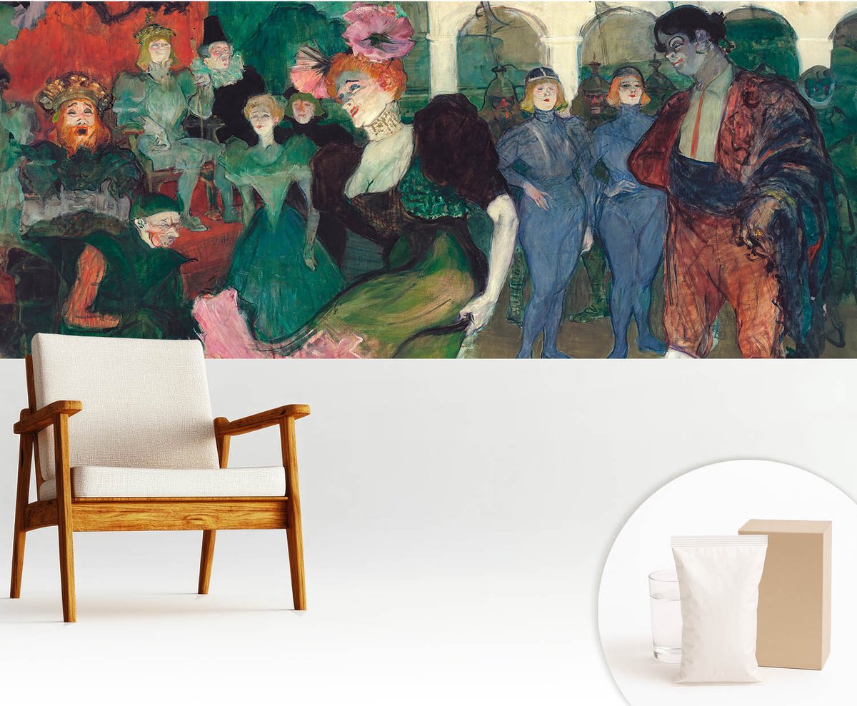 Wallfluent Fotobehang - Groente Vliesbehang - 250x104 cm - Ballroomdansen Fotobehang Vlies - Hal behang Deel - Muurschildering - Hal behang