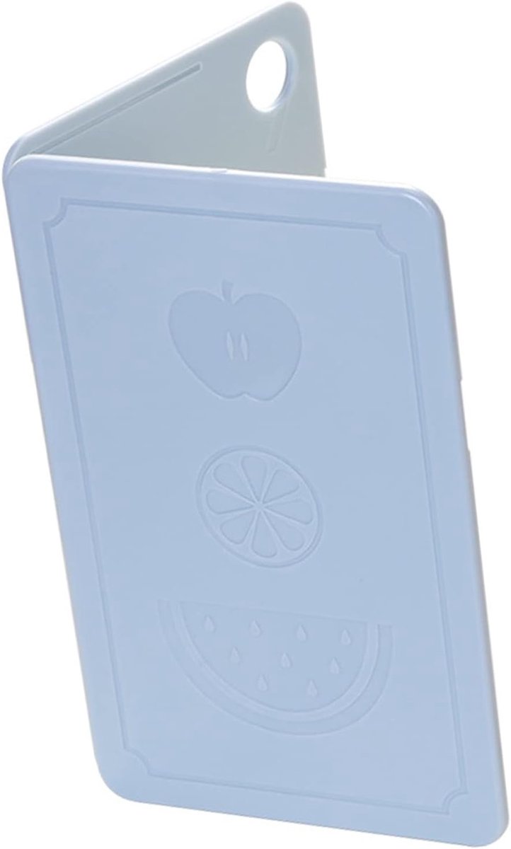 campingsnijplank, handige opslag, gemakkelijk schoon te maken, ophanggat, multifunctionele opvouwbare plastic snijplank voor keuken (Scandinavisch grijsblauw, 20 x 12,5 x 0,8 cm)