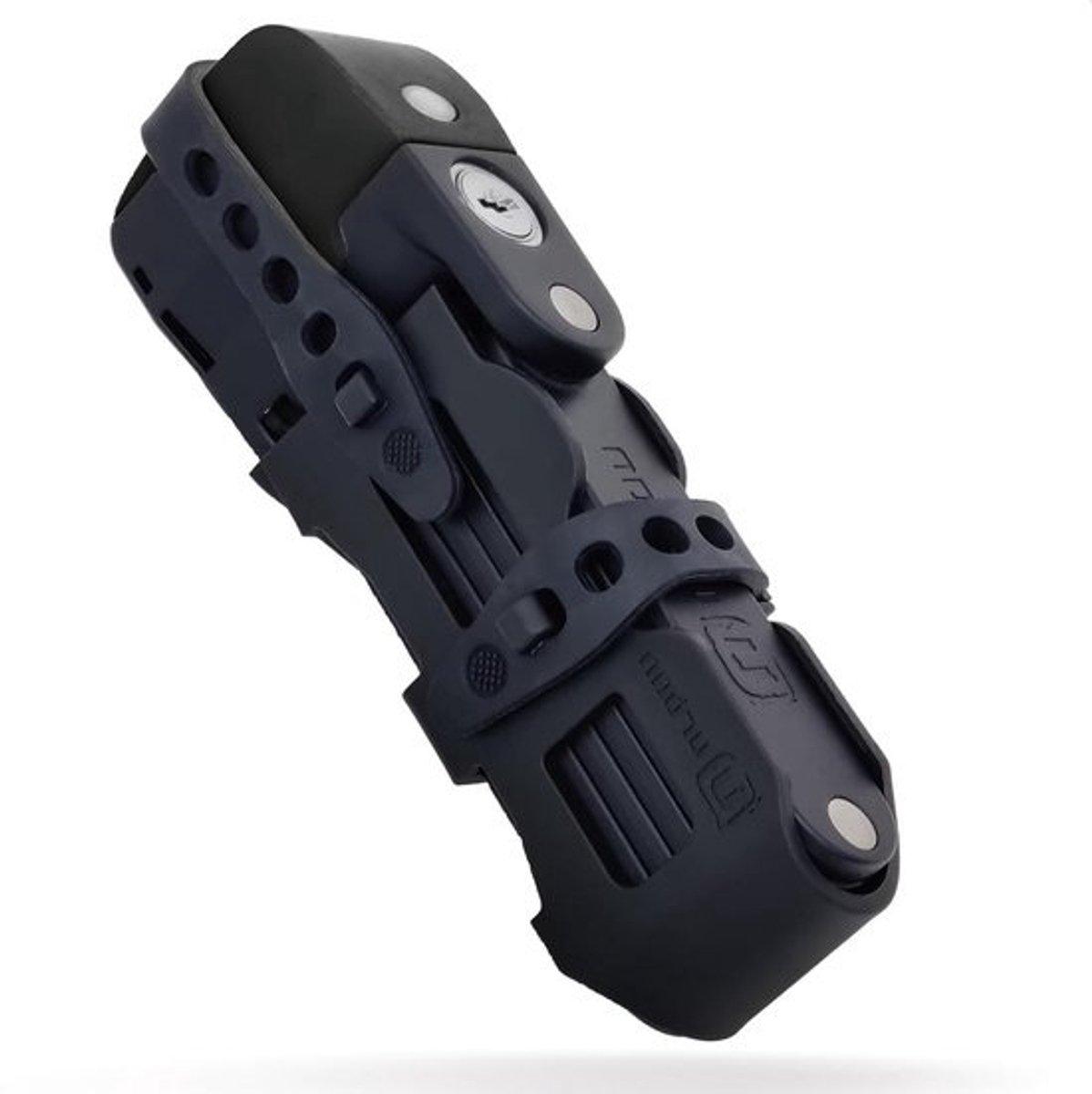 Vouwfietslot met Alarm - Fietsbeveiliging - Voertuig Beveiligen - 120dB Diefstalalarm - 90 cm Lengte - Zwart