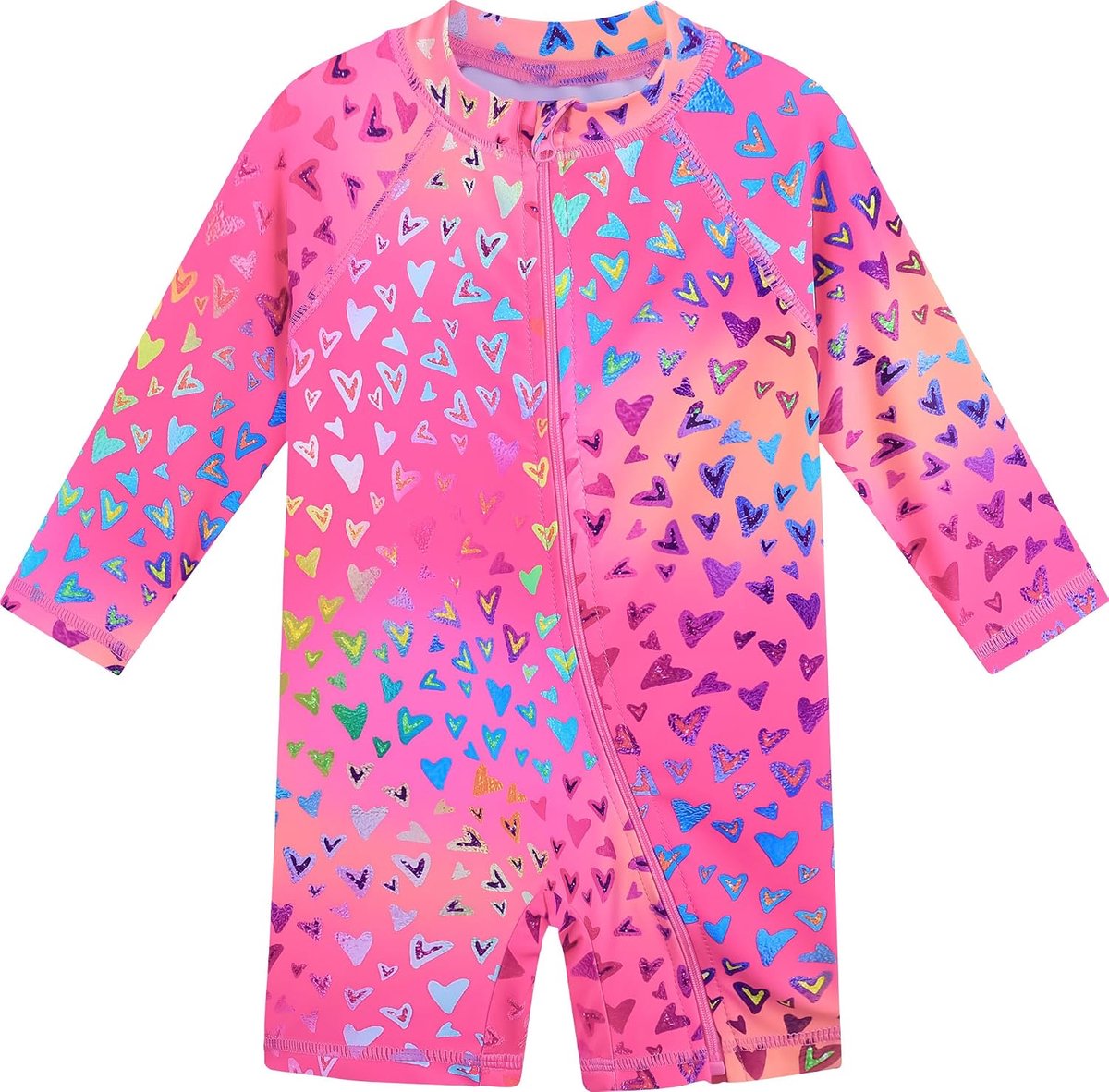 Badpak voor meisjes, UPF50+ badpak, sneldrogend, schattig printdesign, badpak voor meisjes van 0 maanden tot 6 jaar oud, geschikt voor zwembad/strand