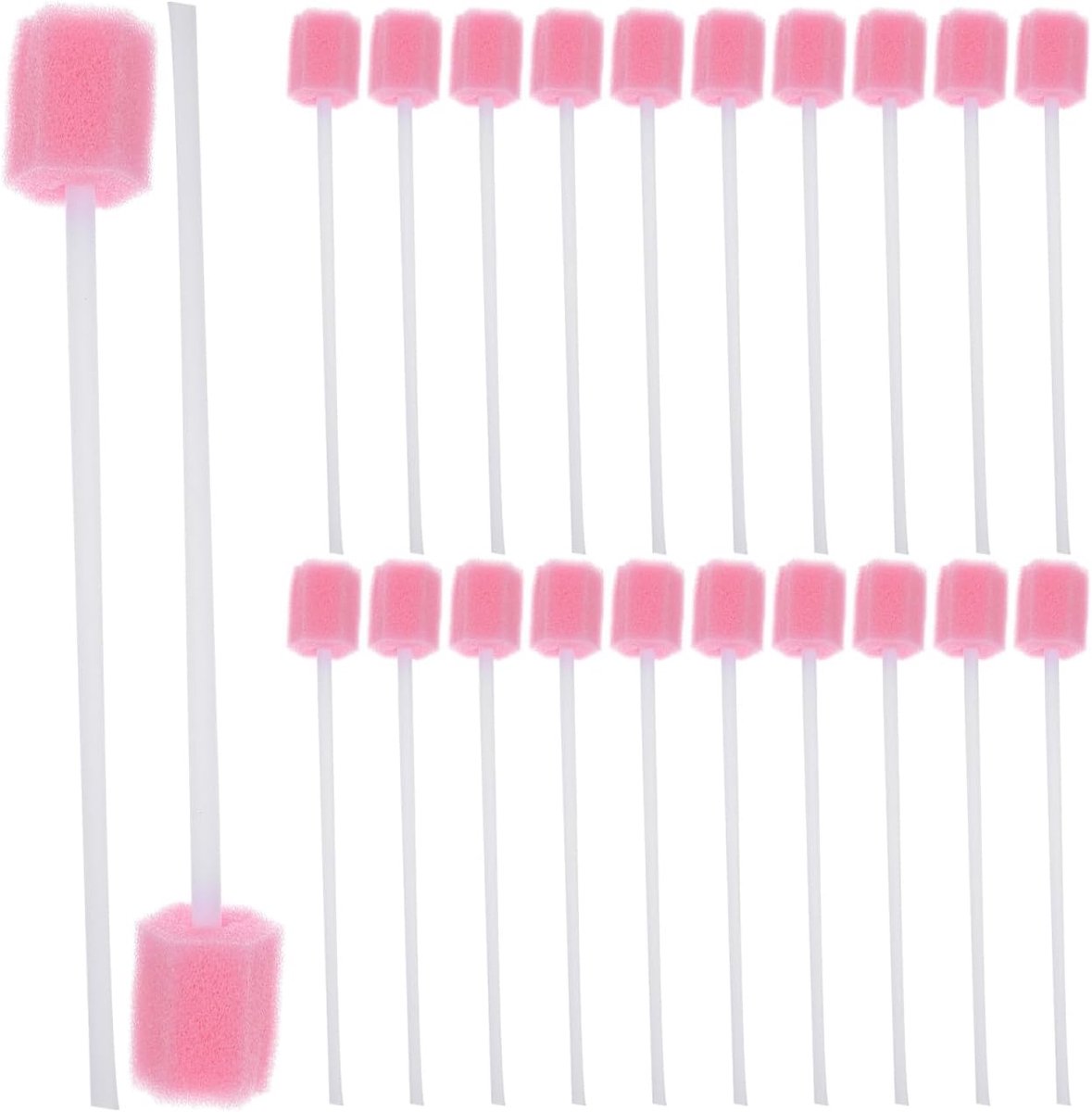 100 stuks mondverzorgingsstaafjes, neutraal, wegwerpspons, doekjes, steriele wattenstaafjes, mondspons voor kinderen en volwassenen, mondverzorging