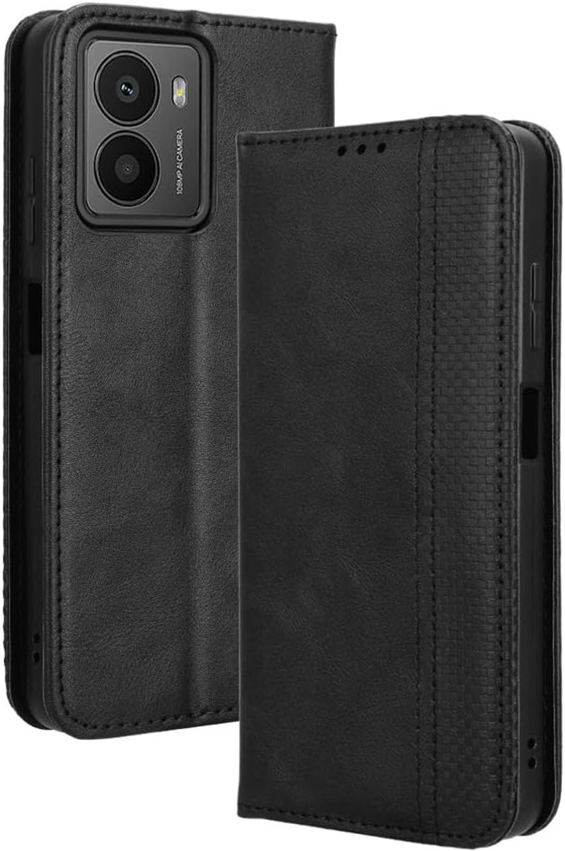 Hoesje voor HMD Fusion Flip PU Lederen Case met Kaartsleuf Bracket-functie Magnetisch Telefoonhoesje Compatibel voor HMD Fusion zwart
