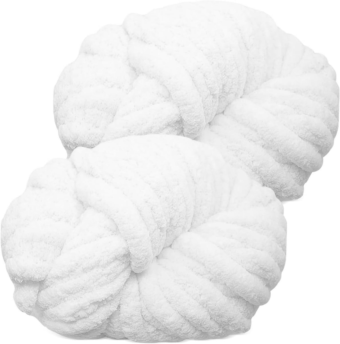 2 Stuks van 500 g Grove Wol, Gehaakte Grove Wol Kan Worden Gebruikt Voor Het Breien van Kussens, Dekens, Sjaals en Mutsen, Maar ook voor Huisdierbedden