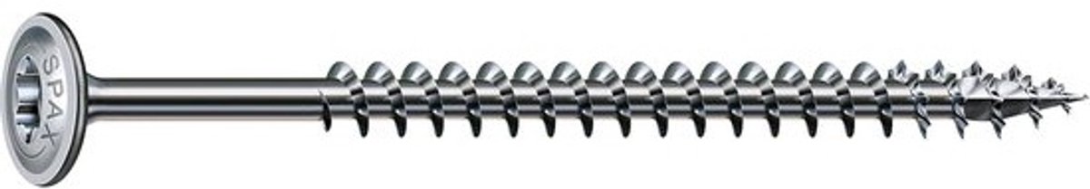 Houtbouwschroeven 6,0 x 60 mm - 200 stuks met Platte Kop, Volledige Schroefdraad en 4CUT