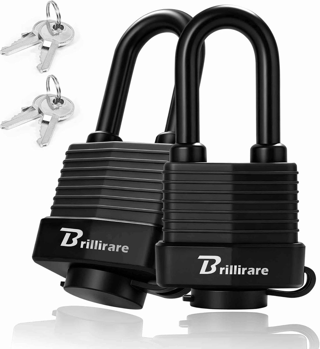 Hangslot 2 Pack - Waterdicht Heavy Duty - Extra lange beugel - Ideaal voor schuur en hek - ShopVlot