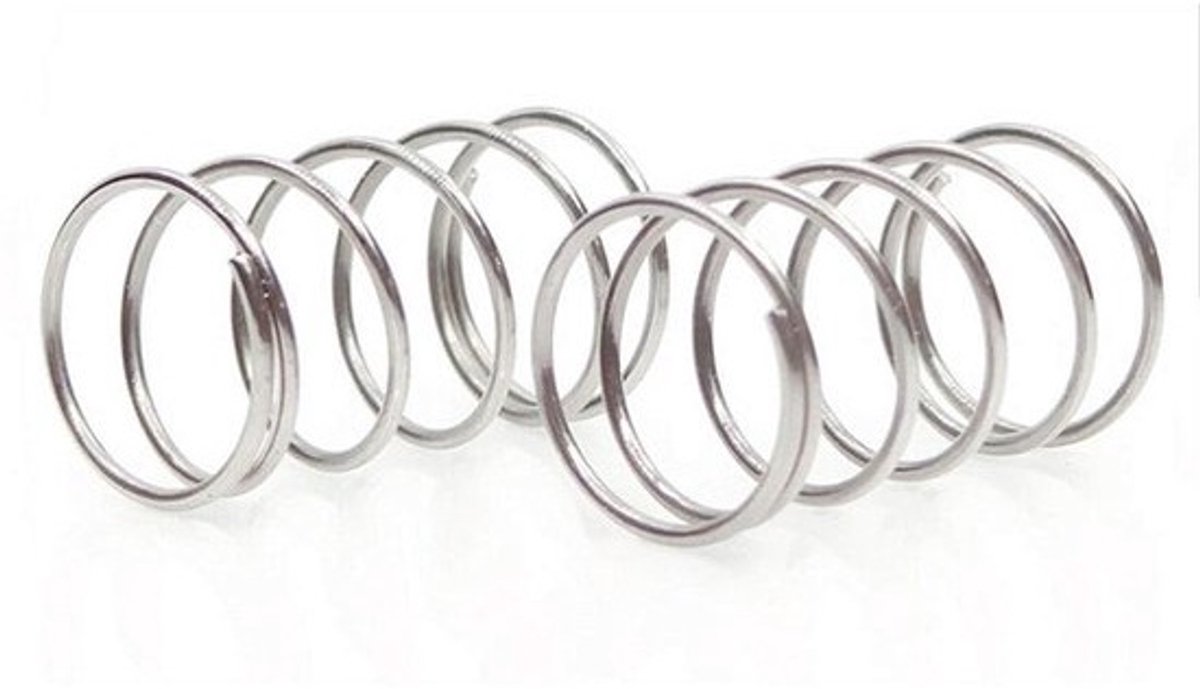 Vervangingsveren - Trekveren Set - Reparaties Uitvoeren - Roestvrij Staal 304 - 10-50 mm Lengte - Zilverkleurig
