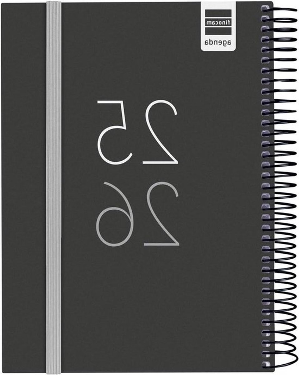 Cursus Kalender - Agenda - Dagelijkse Planning - 1 dag per pagina - 175 x 212 cm - Zwart