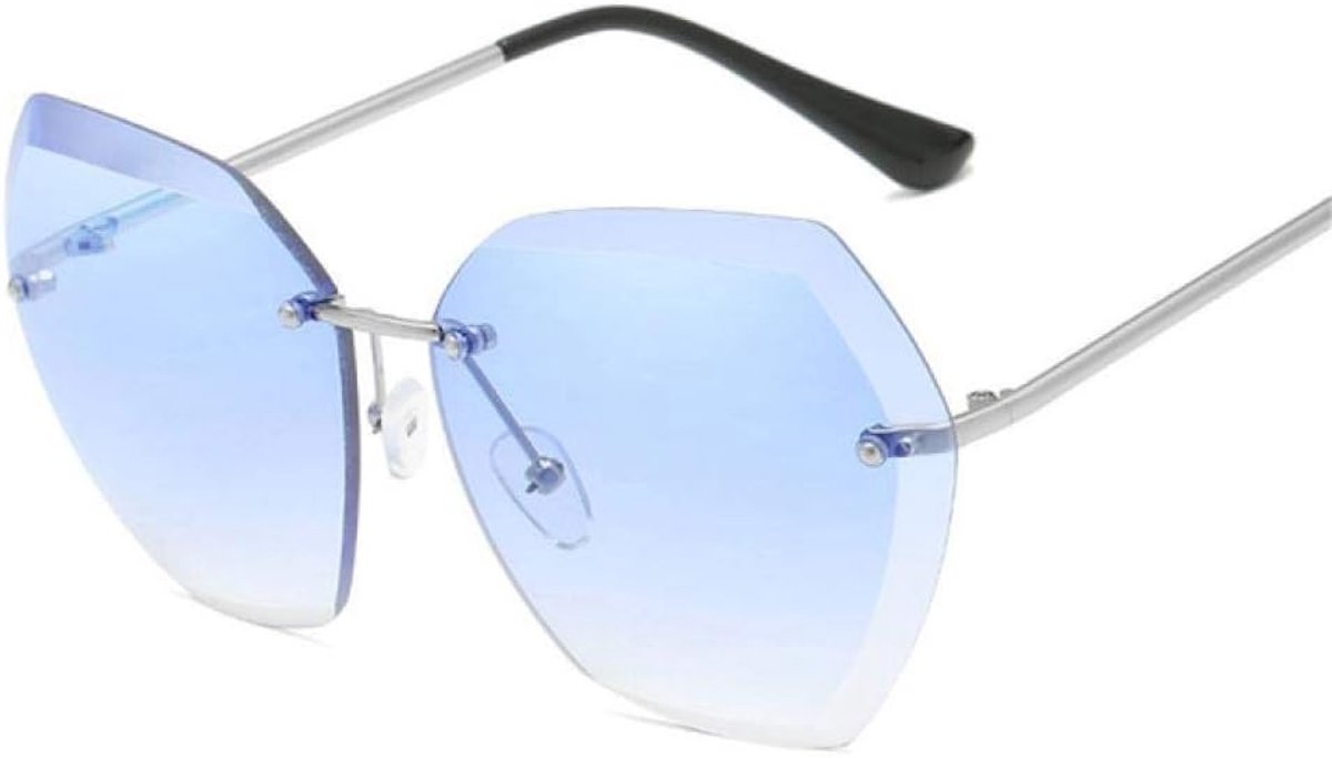 Frameless Zonnebril Vrouw Vierkant Metalen Frame Transparant Lens Zonnebril Vrouw Zonnebril Vrouw Zonnebril, 06