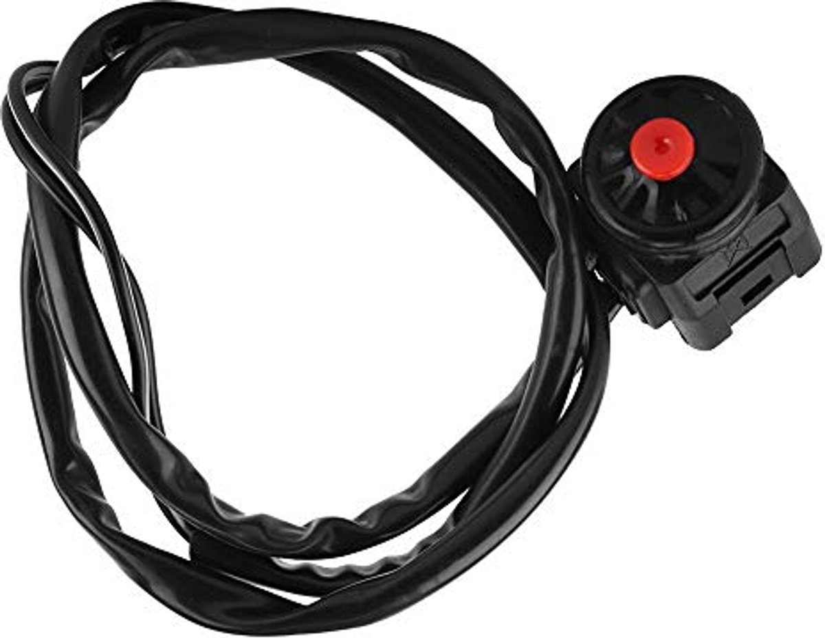 Dailygoods - Motorfiets stuurschakelaar - Universele motorfiets schakelaar - Zwart - Claxon schakelaar - Geschikt voor de meeste motorfietsen - 7/8 in