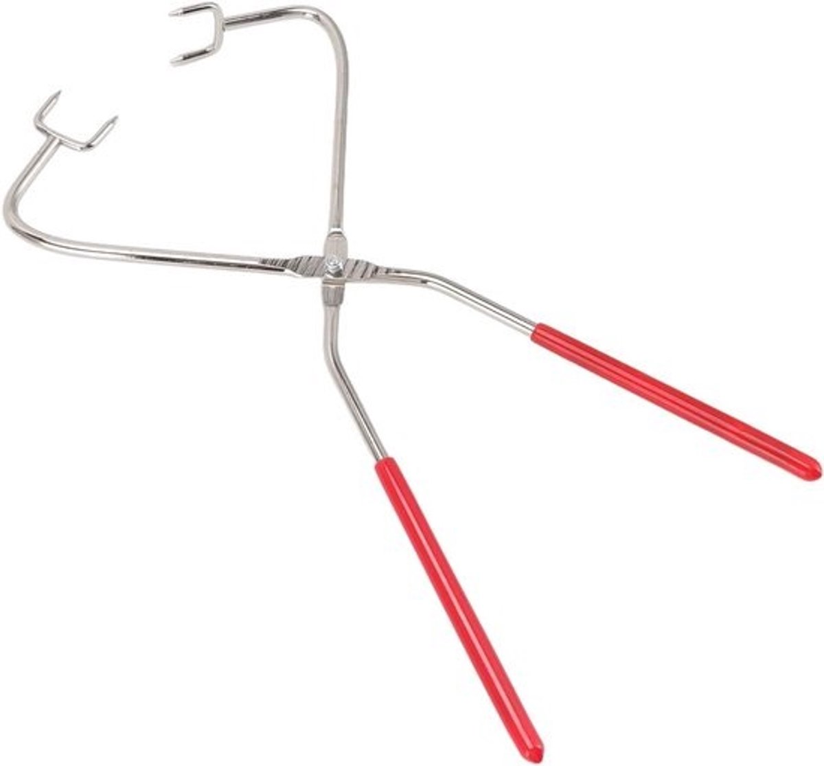 Onderdompeltang Keramiek - Glazuurtang Aardewerk - Glazuur Aanbrengen - 360 Graden Rotatie - 32.5 cm - Rood