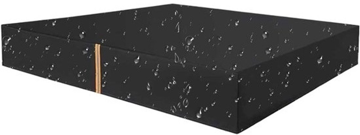 Zandbak Afdekking - Zandbakhoes Waterdicht - Buiten Spelen - UV- en Winddicht - 120x120x20 cm - Zwart