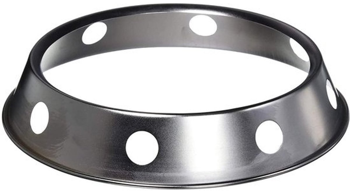 Wok Steunframe - Wok Ring - Koken op Gas - Universele Maat - 27 x 27 cm - Zilver