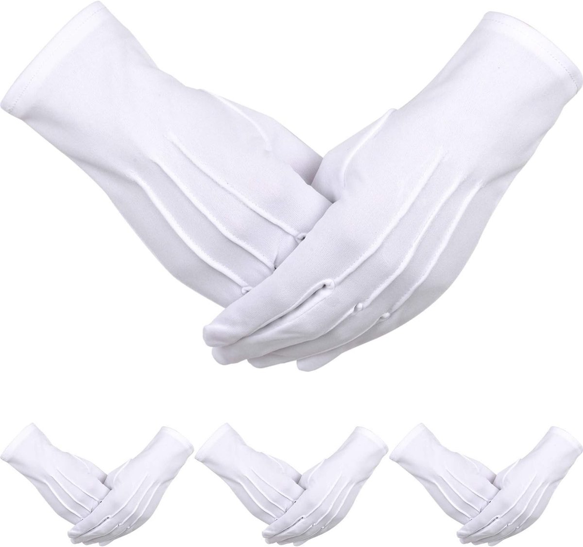 Handschoenen spandex handschoenen jurk handschoen voor politie formele smoking guard parade kostuum