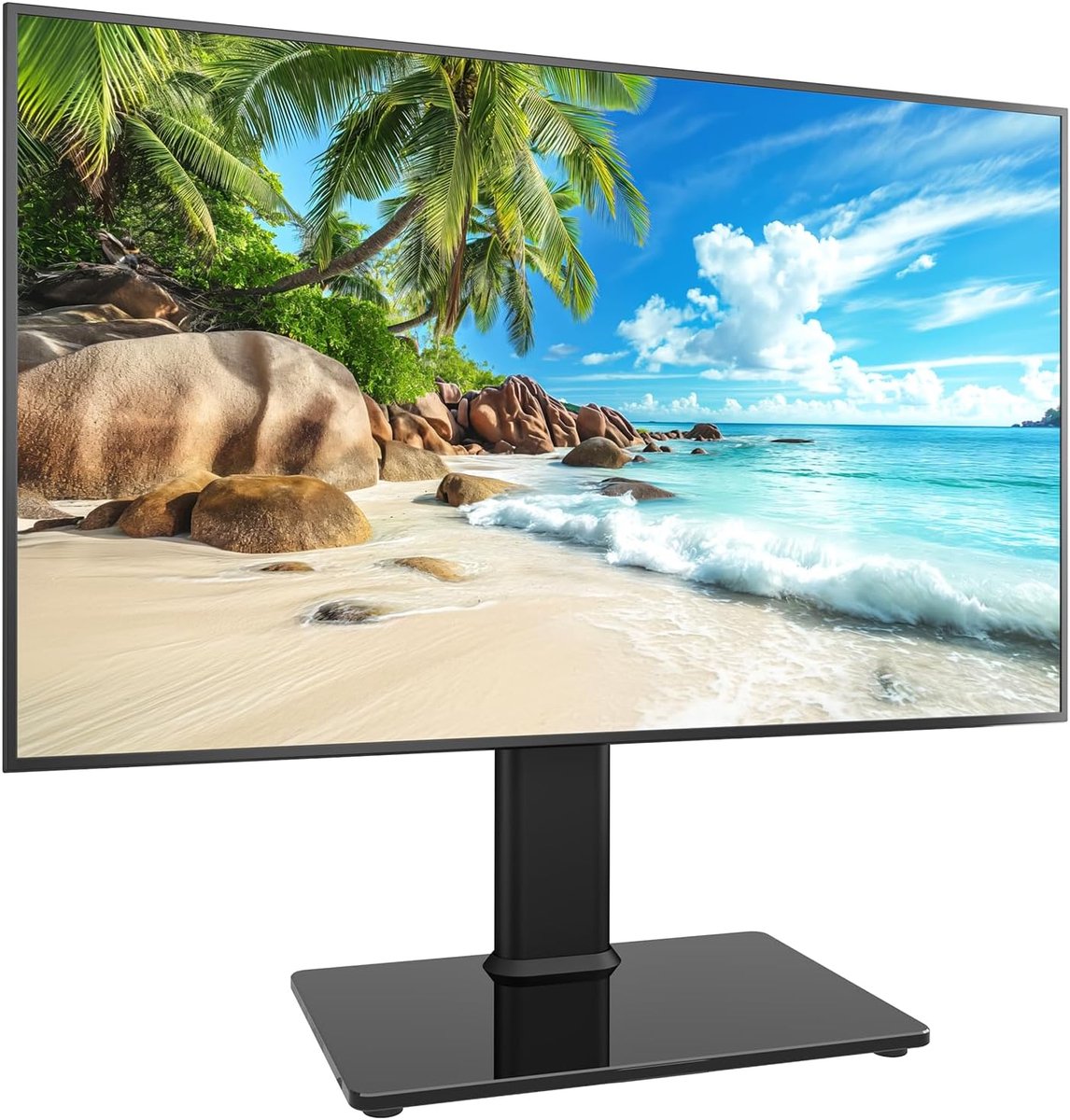 Universele TV Draai-/Tafelstandaard voor 19 tot 39 Inch TV's met 100 Graden Draaibaar, 4 Graden In Hoogte Verstelbaar, Draagvermogen tot 35kg