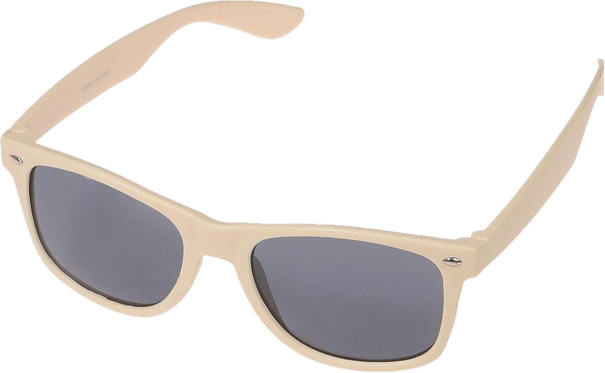 Zonnebrillen Party Bril 1980 stijl retro Atzen Nerdbril hoornbril zonnebril of helder glas zwart