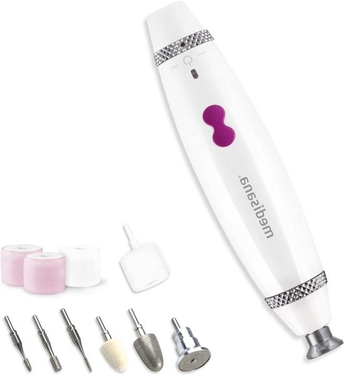 Manicure Pedicure Set - Nagelverzorging Apparaat - Nail Styling - 7 Opzetstukken - 3 Snelheden - Wit