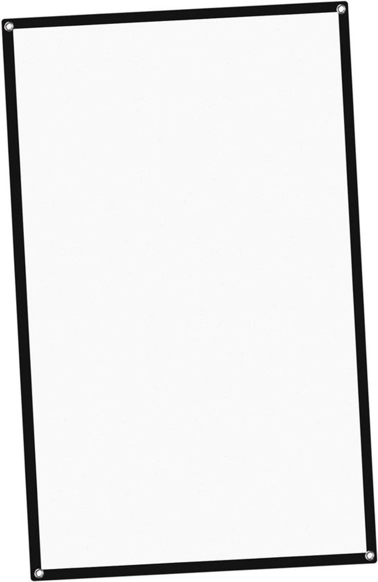 Projectiescherm - Scherm voor Beamer - Thuisbioscoop Creëren - Kreukvrij Polyester - 122 x 77 cm - Wit