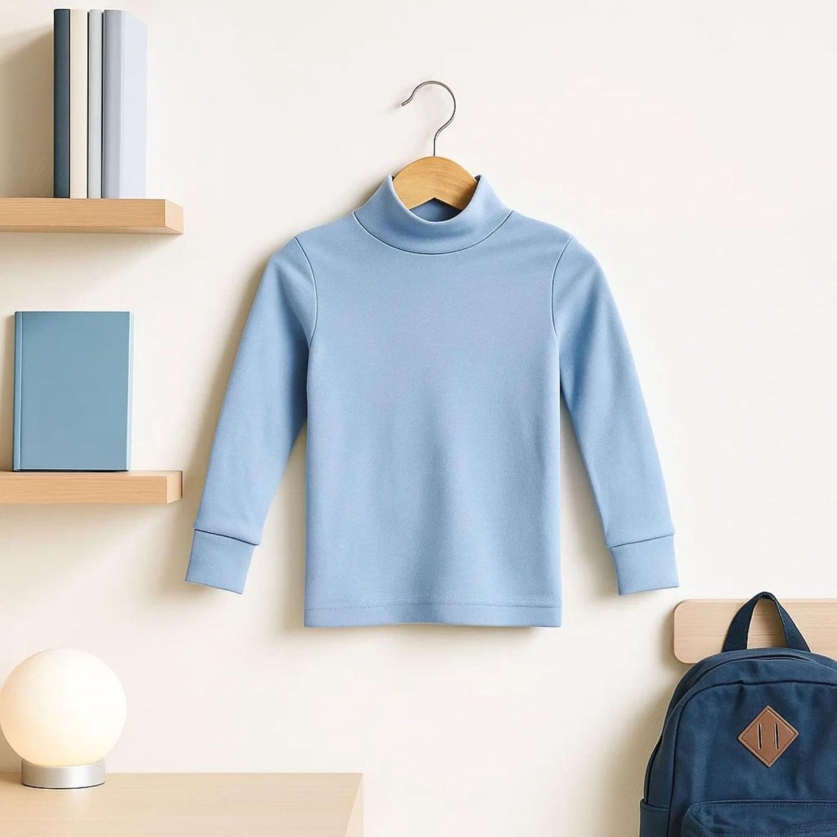 7000 Semicisne voor kinderen, pluche binnenkant, kleur: lichtblauw, maat: 12, Lichtblauw, one size