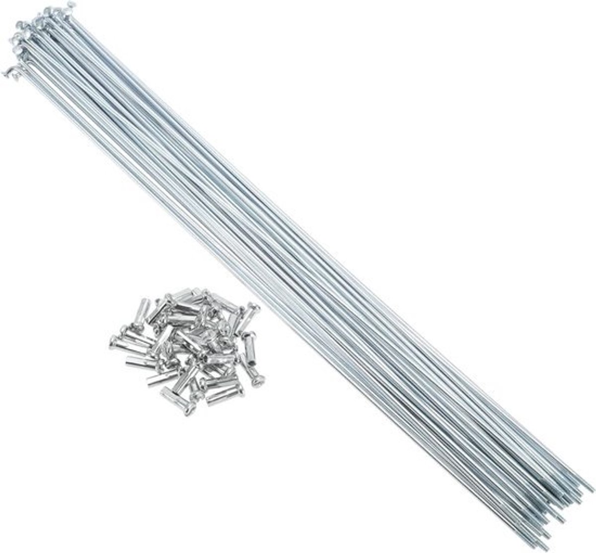 Fiets Spaak Set - Wiel Spaken - Fietsreparatie - Carbon Staal Galvaniseerd - 251mm - Zilver
