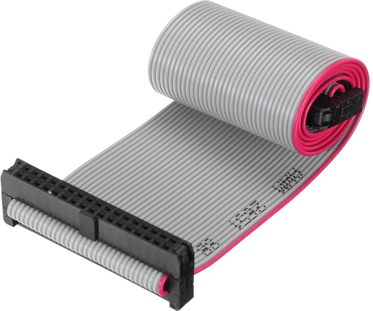 Platte bandkabel IDC vrouwelijke connector FC/FC type A, 34-polig, 1,27 mm pitch, lengte 30 cm