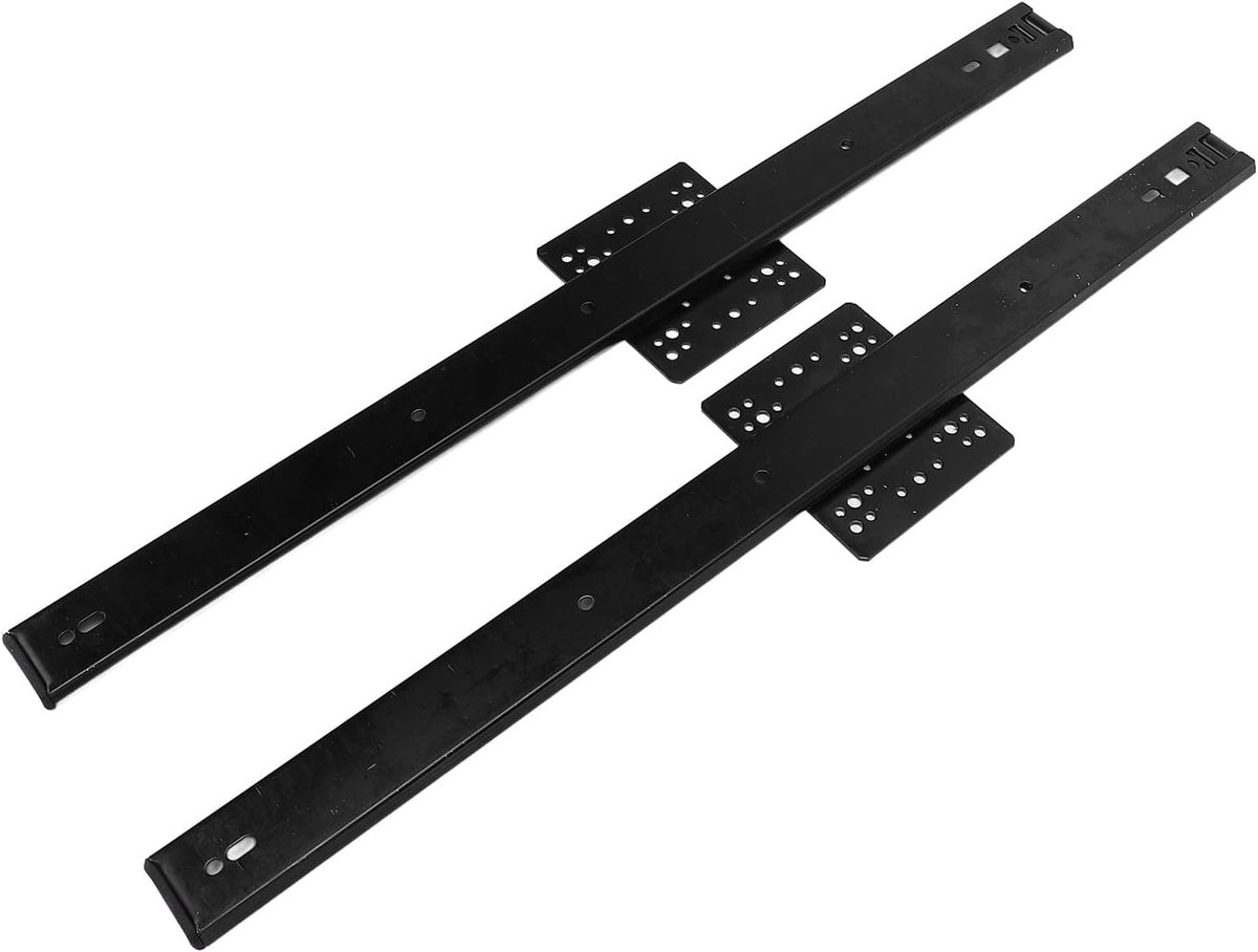 Dailygoods - Concealed sliding door rail - 20 inch - Sterke materiaal - Koude geprofileerde staal - Maximale belasting 20 kg - Geschikt voor kasten en