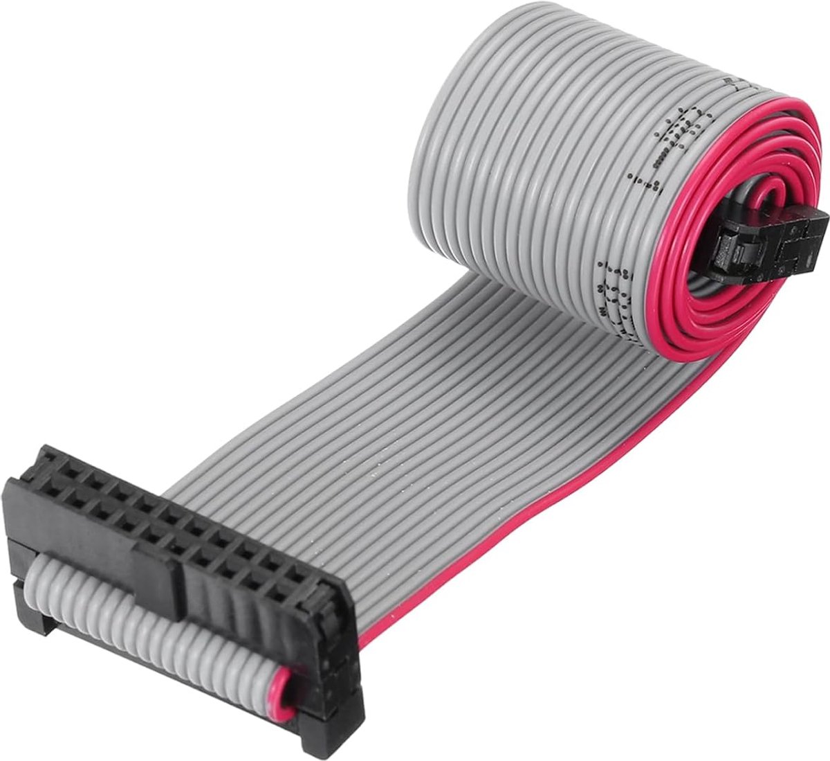 Platte bandkabel IDC, FC/FC-stekker, vrouwelijk, type A, 20-polig, helling 1,27 mm, lengte 30 cm