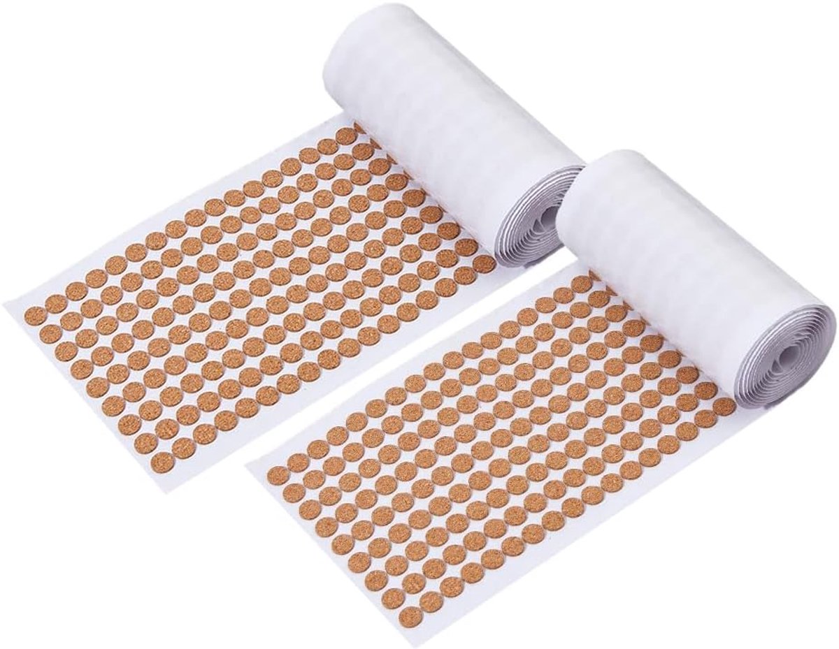 Dailygoods - 2800 Stuks Ronde Kurken Meubelpads Zelfklevend