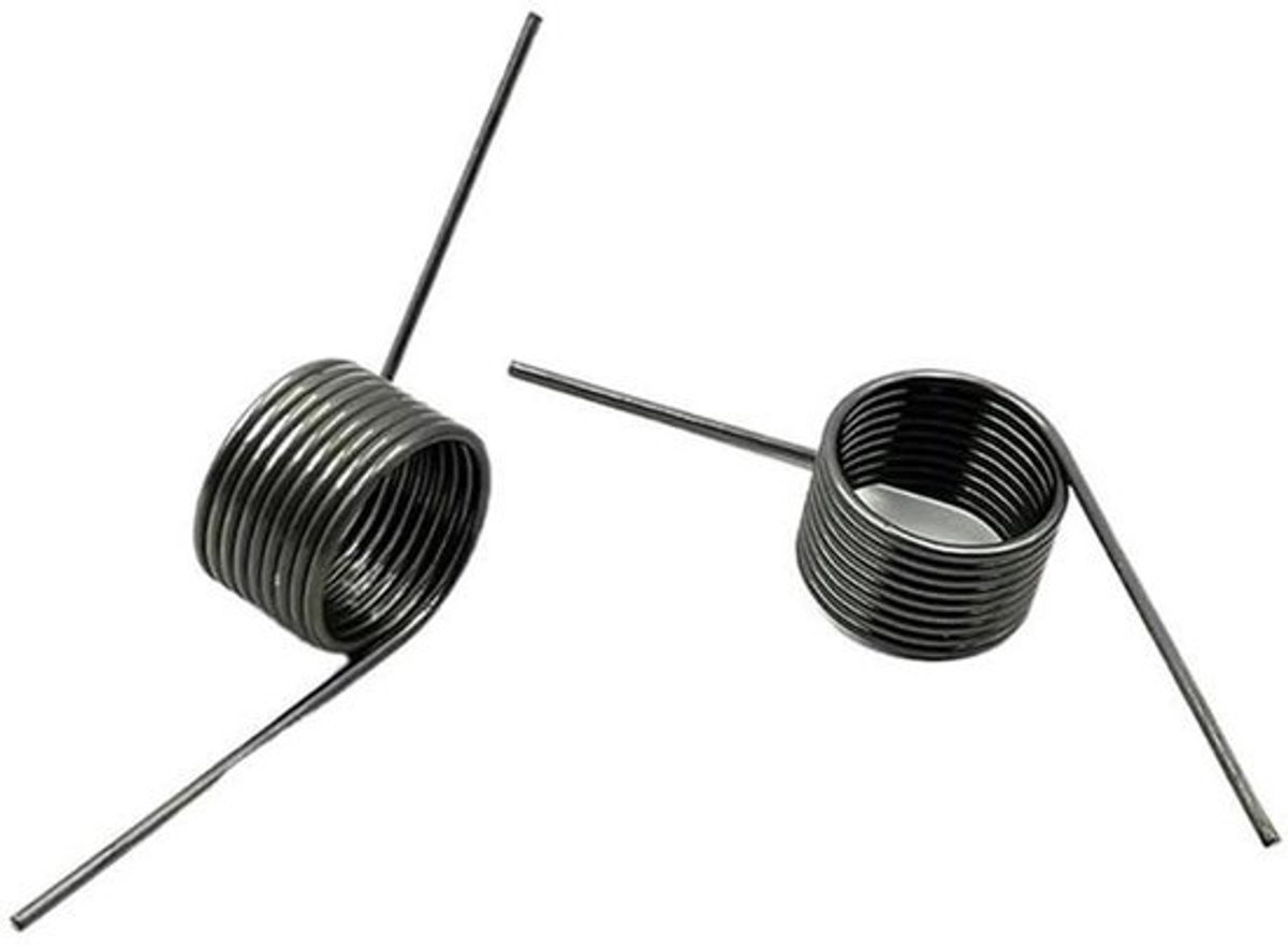 Torsieveerdraad Set - V-vormige veren - Apparaten Repareren - Stalen Constructie - 5 stuks - Zilver