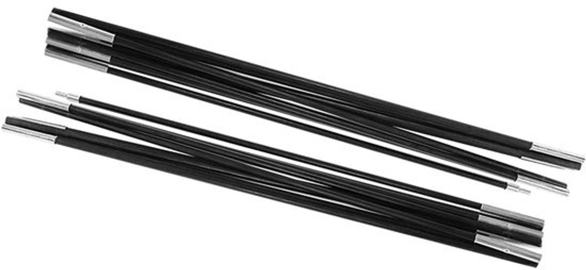 Tentstokken Set - Steunstangen Kampeertent - Kamperen Stabiliseren - Lichtgewicht Glasvezel - 4.9 Meter - Grijs