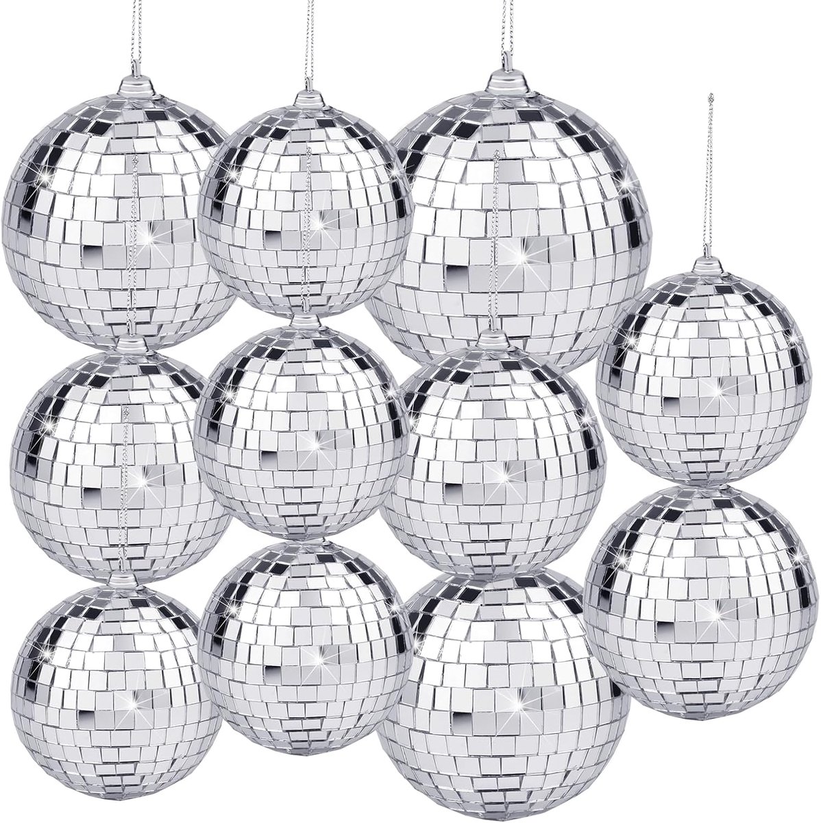 Dailygoods- Spiegelbal Set van 11 Stuks - Decoratieve Discoballen