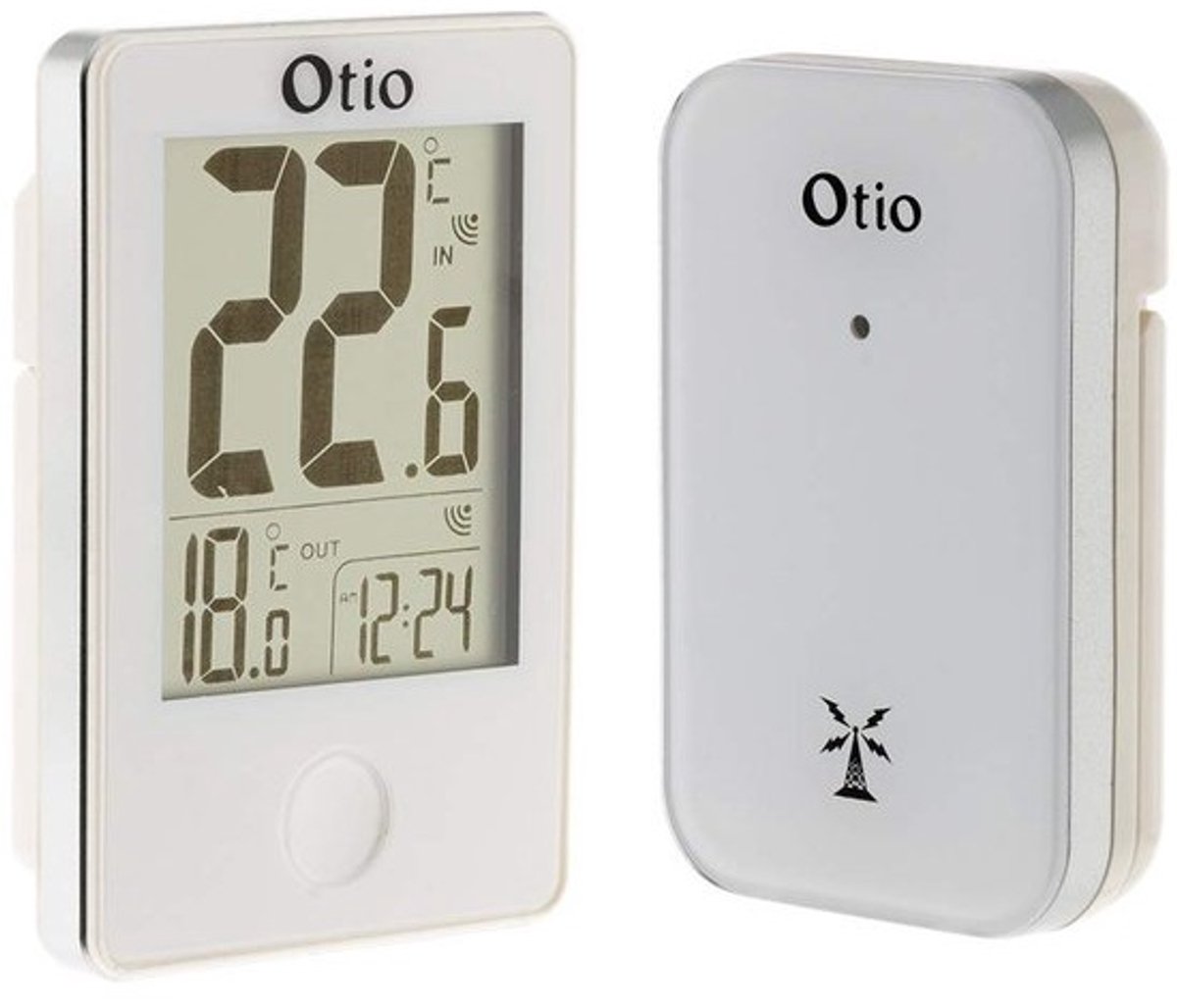 Digitale Thermometer - Wit - Temperatuurbereik binnen 0 tot 50 °C - Met Max/Min Temperatuurmodule - Voor Binnen en Buiten