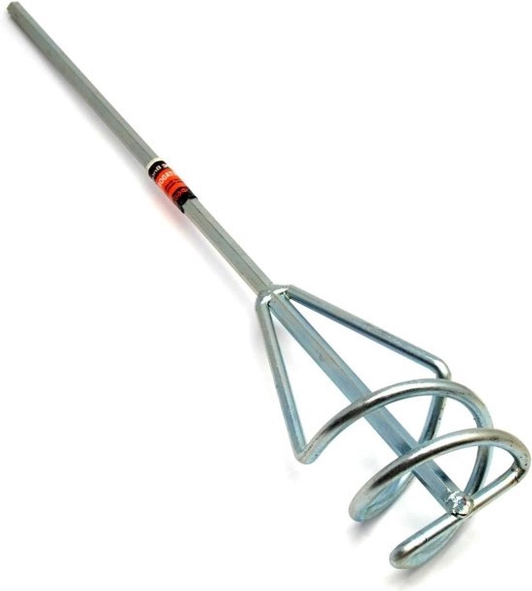 Mixer Opzetstuk - Roerder Gips Verf - Materiaal Mengen - Corrosiebestendig Geanodiseerd - 60 mm x 400 mm - Zilver