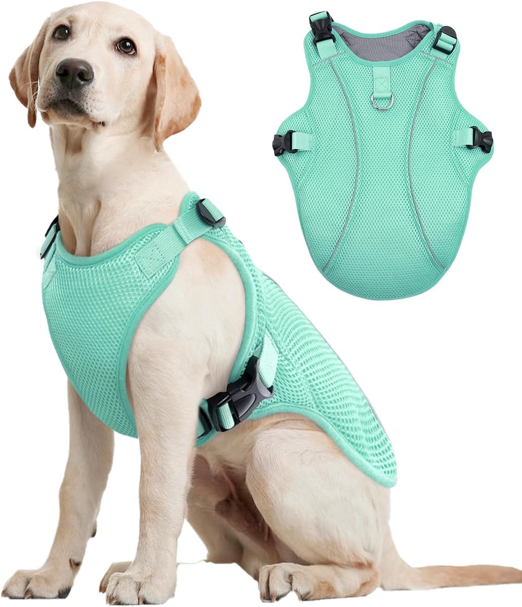 Honden Koelvest, Ademend Koelvest voor Honden, Koel Jasje voor Extra Grote Honden, Honden Zomervest voor Warm Weer, Groen XL