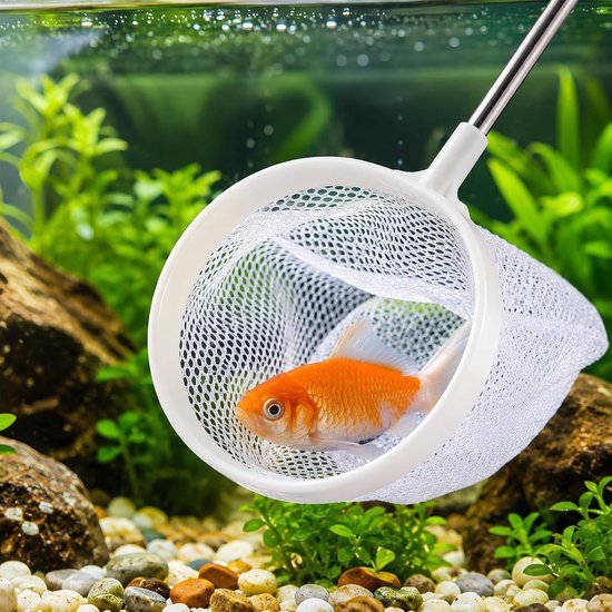 2 stuks aquariumvisnetten voor vijvers, kleine vijvernet — afbeelding 5