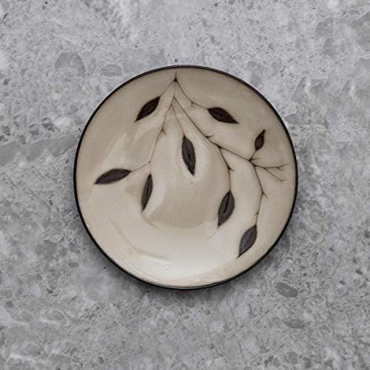 Fine Quality Petunia Side Plate - 8 Inch - Beige Act # 516 | Curtain-Act-516