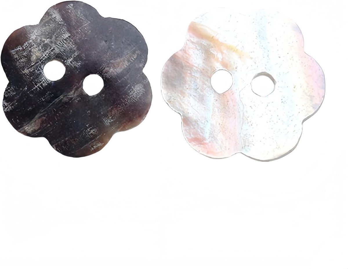 5 Stuks 2 Gaten Hart Ster Bloem Vierkant Vormige Parelmoer Natuurlijke Schelp Knopen voor Naaien Knutselen Scrapbooking