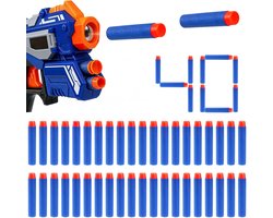 40 stuks voor Nerf darts, schuimrubberen pijlen, navulling dartset, voor Nerf N-Strike Elite Series Blasters, navulverpakking, dartpijlen voor buiten, familie, munitie, feestgeschenken