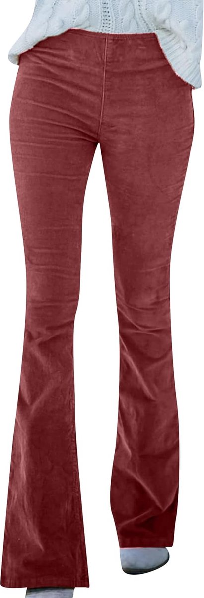 Winter Corduroy Warme Broek Micro-Grote Effen Kleur Broek Casual Veelzijdige Leggings