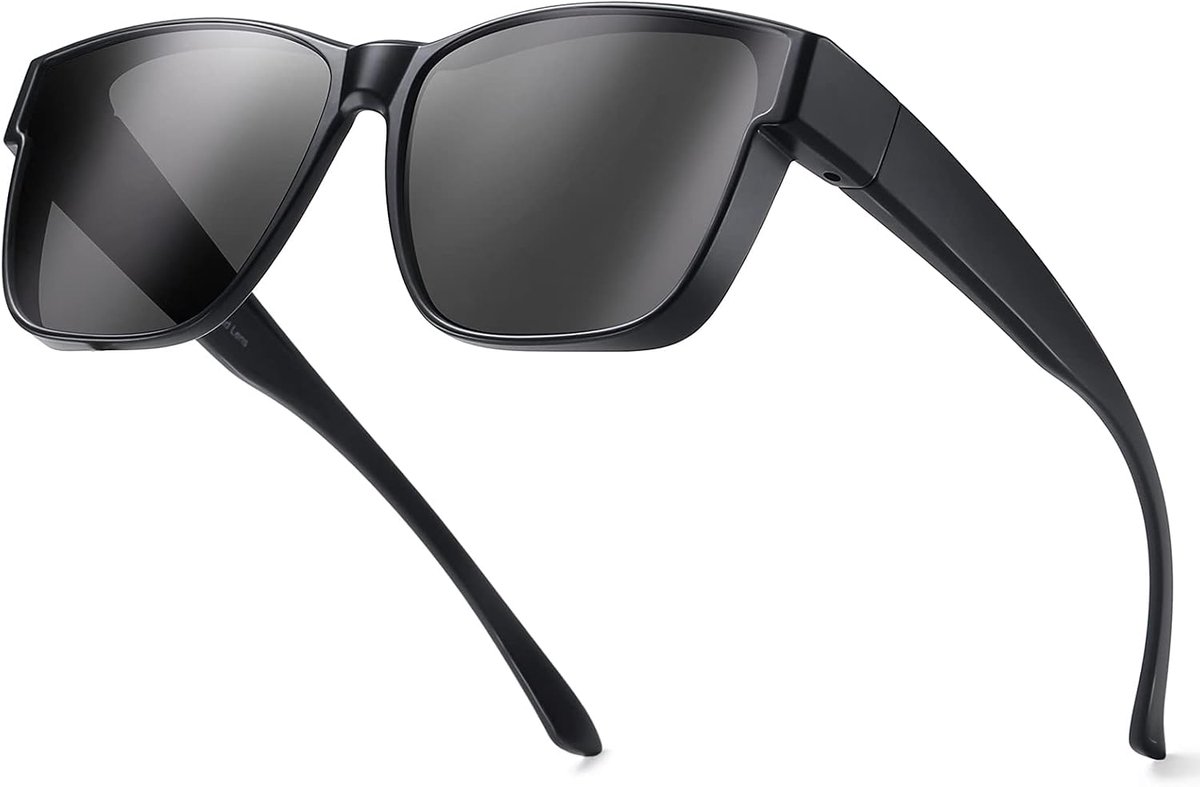 Oversized Past op zonnebril Mirrored Polarized Lens Cateye voor Dames Driver Goggles Over Bril Lichtgewicht