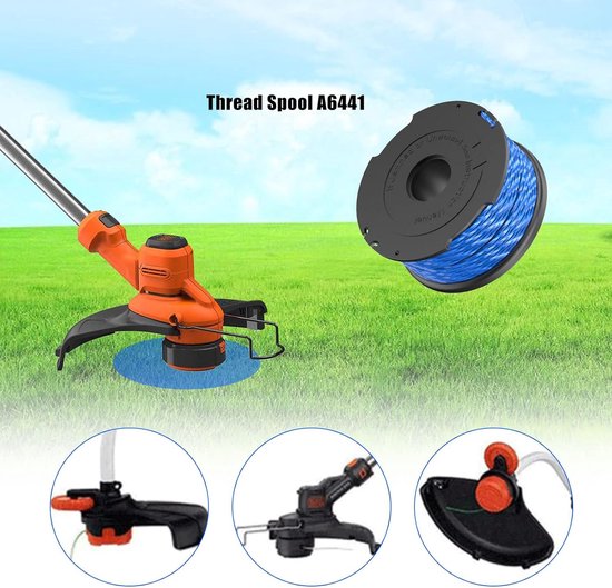 Spoelen, 1,65 mm 12,2 m Spoellijnen Compatibel met Black and Decker GL315, GL337, GL350, GL650, GL651, GL652, GL653, GL655, GL656, GL660, GL670, GL680 (4 Spoelen) — afbeelding 2