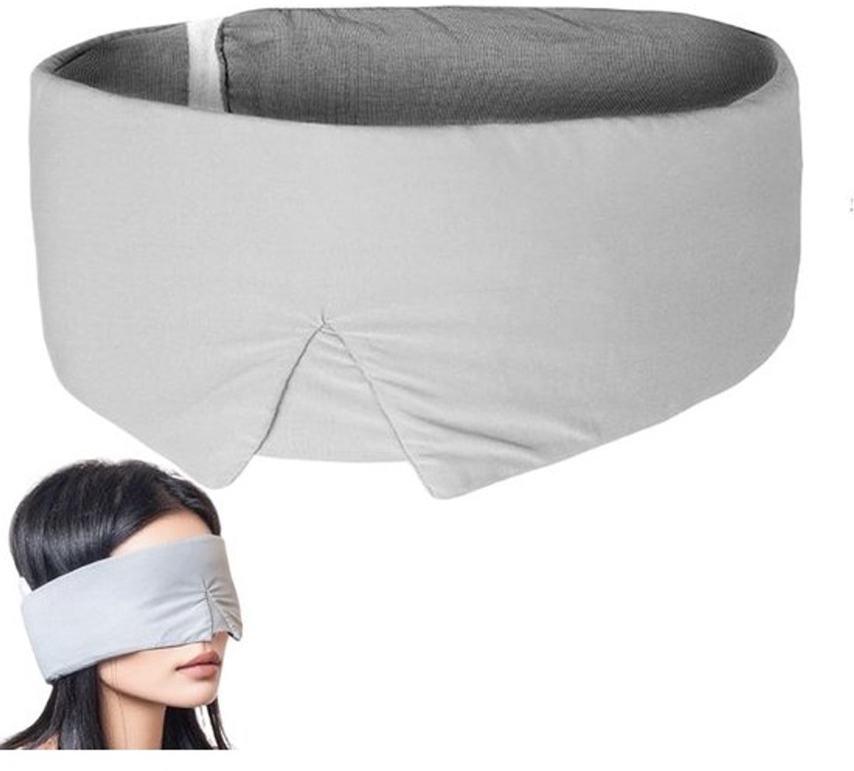 Slaapmasker - Oogmasker Verduisterend Masker - Reizen en Ontspannen - Ademend Ijstouw Weefsel - 17.5 x 9.5 x 2.3 cm
