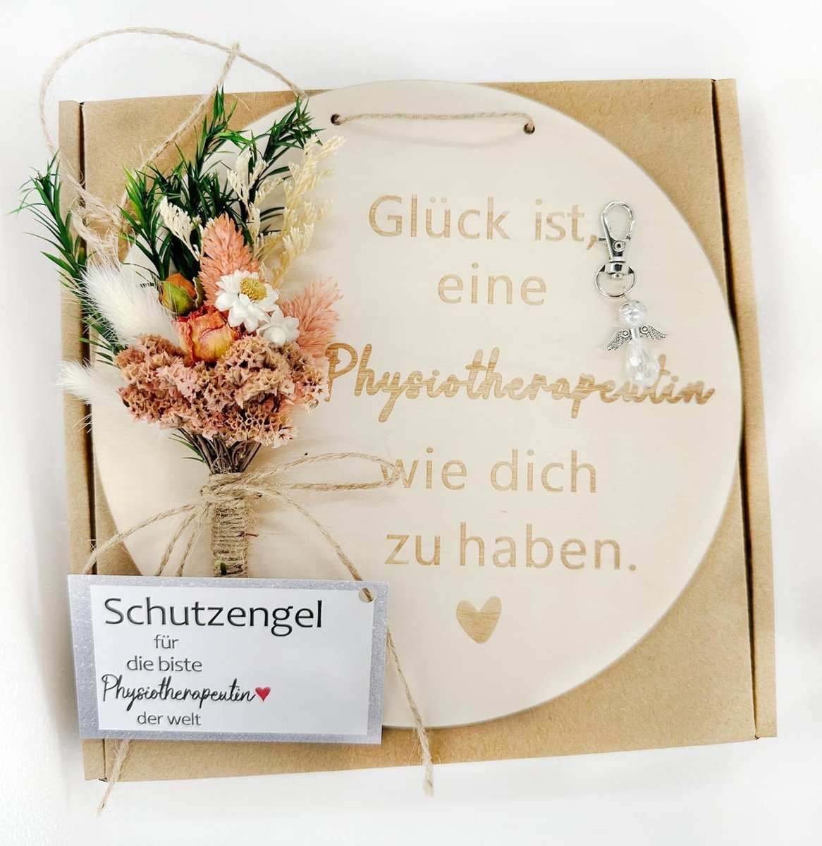 Bedankt, | Beste Fysiotherapeut | Beste Fysiotherapeut | Bedankt voor alles | Cadeau | Droge bloemen | Cadeau voor fysiotherapeut om afscheid te nemen of kleine attentie te gunnen