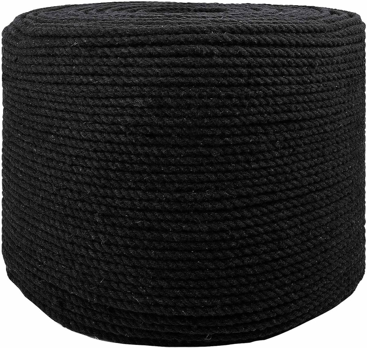 Touw, 10 stuks, zwart, katoen, dik touw, bindtouw voor plantenhangers, balustrades, balkon, tuin