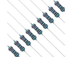 270 Ohm weerstand, 120 stuks, 1/4 W (0,25 watt), metalen laag, vaste weerstandskit, 1% tolerantie, meerdere weerstandswaarden, optioneel voor doe-het-zelf elektronica, computers, tv