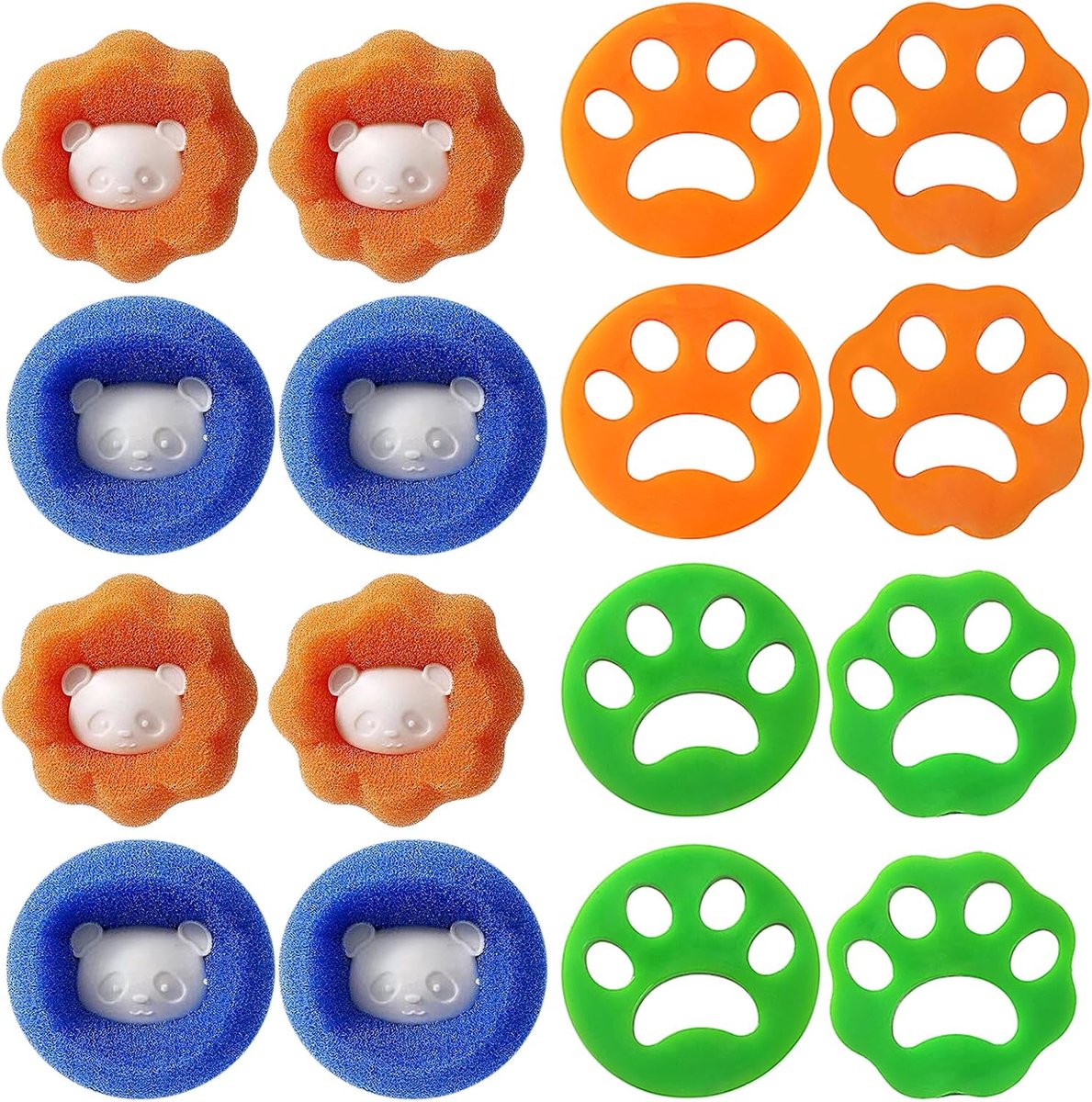 16 anti-haren ballen voor wasmachine, dierenharen, wasmachine, dierenharen, wasmachine