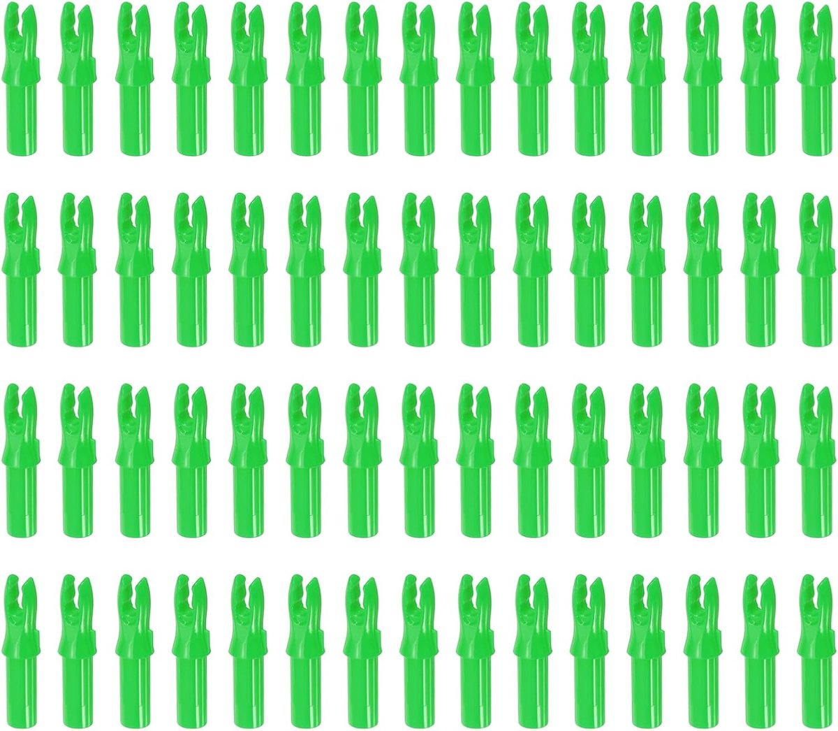 Set van 60 pijlinkepingen voor boogschieten, groen